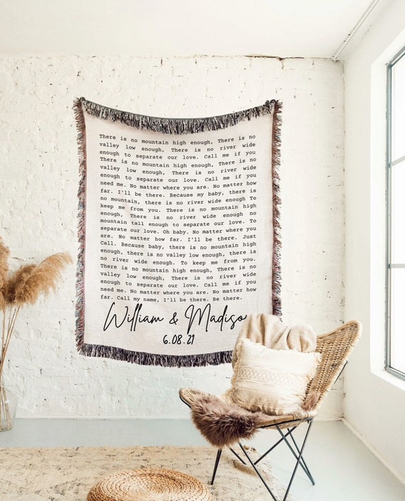 Personalized anniversary cotton blanket throw hotsell