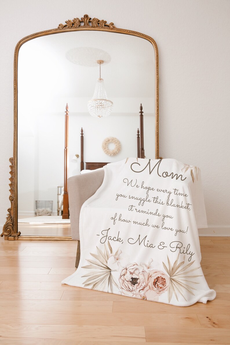 Personalized Mother’s Day Gift Blanket Custom Boho Blanket Mom Gift for ...