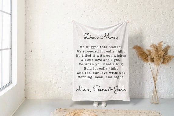 Dear Mom Personalized Blanket Birthday Gift for Mom Grandma Blanket Boy Mom Gift for Wife Birthday Gift for Her Mothers Day Gift Girlfriend Etsy Canada