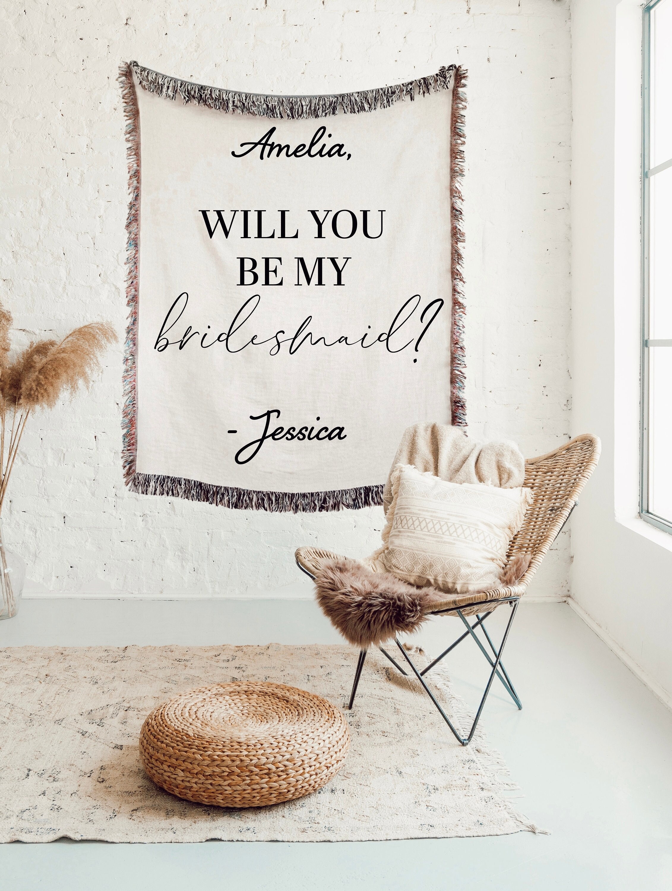 WILL YOU Be My BRIDESMAID? Gift - Bridesmaid Proposal Gift Sign Ideas - Unique Bridesmaid Gift Bridal Shower Gift Keepsake for Bridesmaids