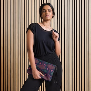 Twilight Luna Moth Bag – Navy & Purple with Cosmic Stars