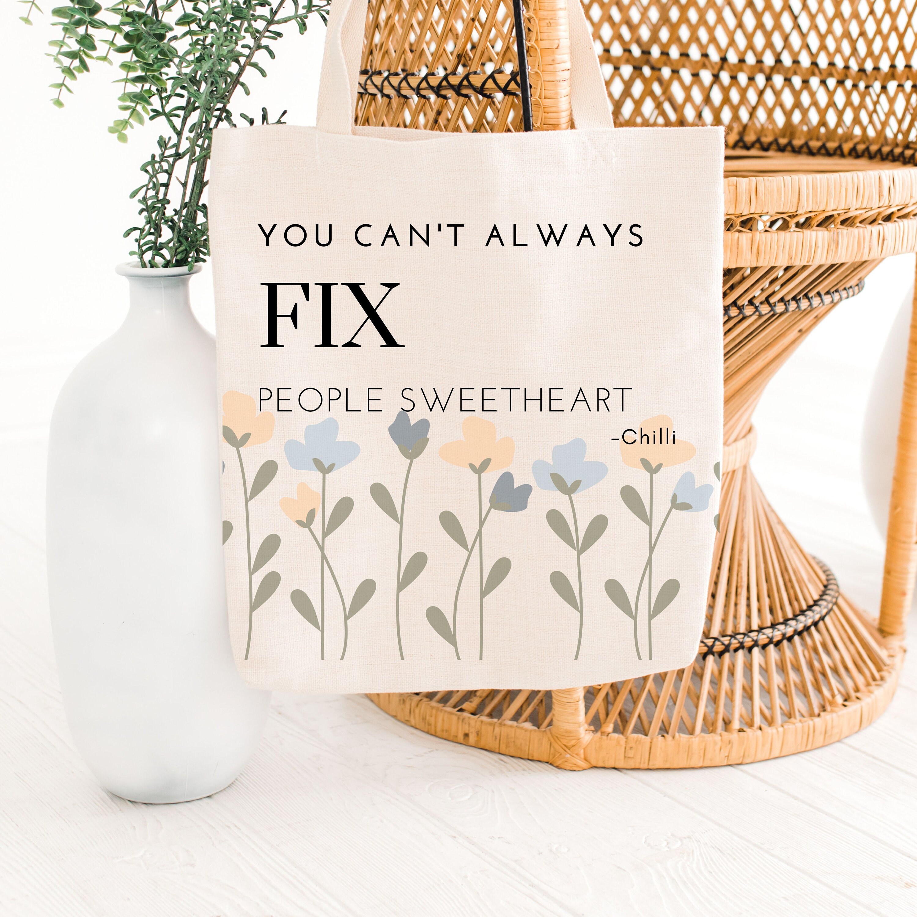 Chilli Heeler Quotes Bluey Quotes Bluey Canvas Bags Bluey Etsy Singapore