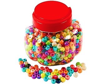 Pony Beads 1000 Multi Color in Barrel Jewelry Making Jewelry Supplies Beading Supplies