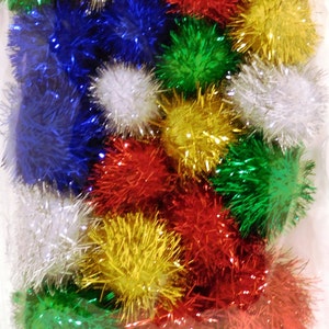 Glitter Pom Poms -  UK