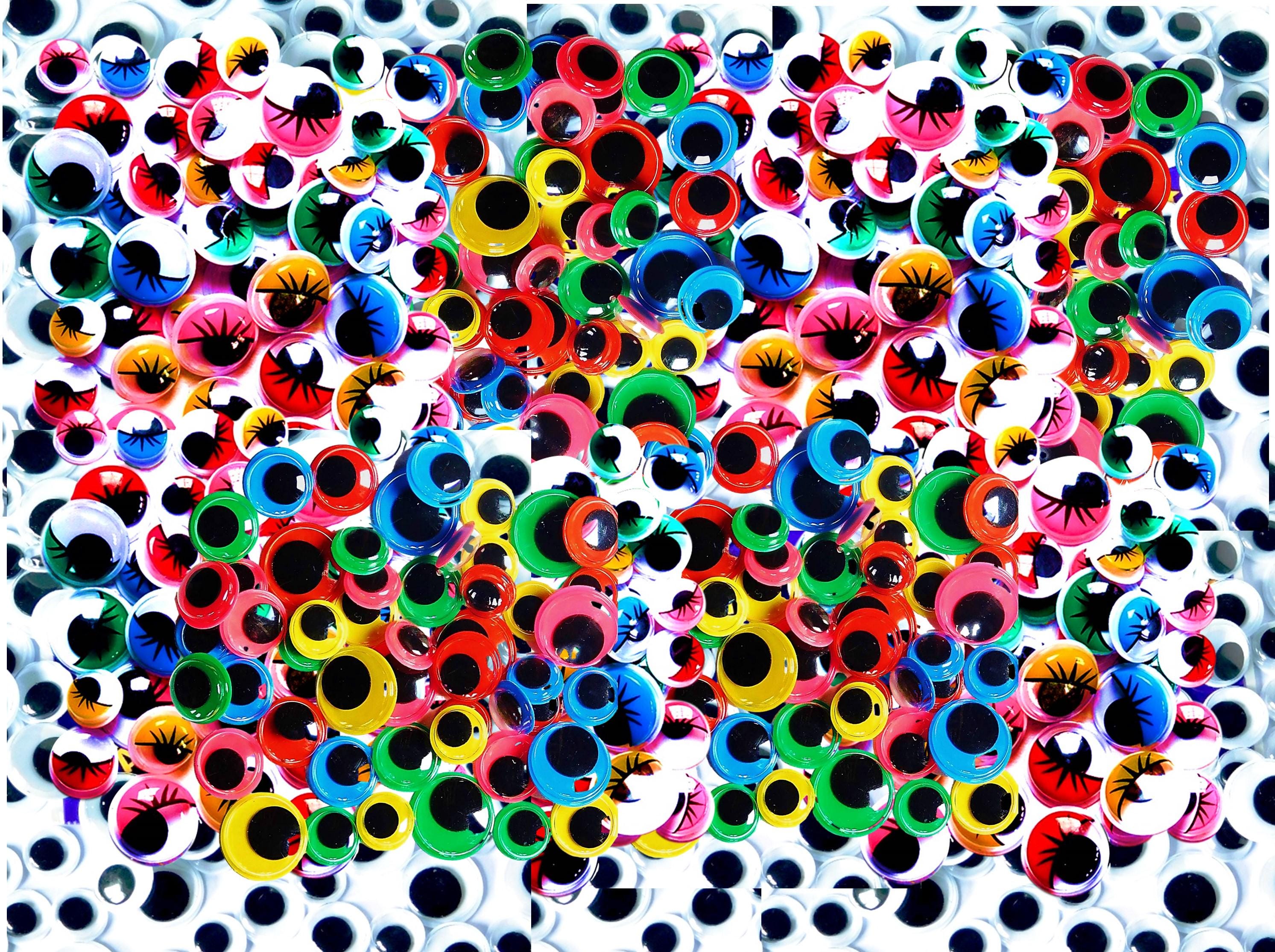 TOAOB 200 Pz Wiggle Googly Occhi Con Ciglia Auto Italia - Foto 10