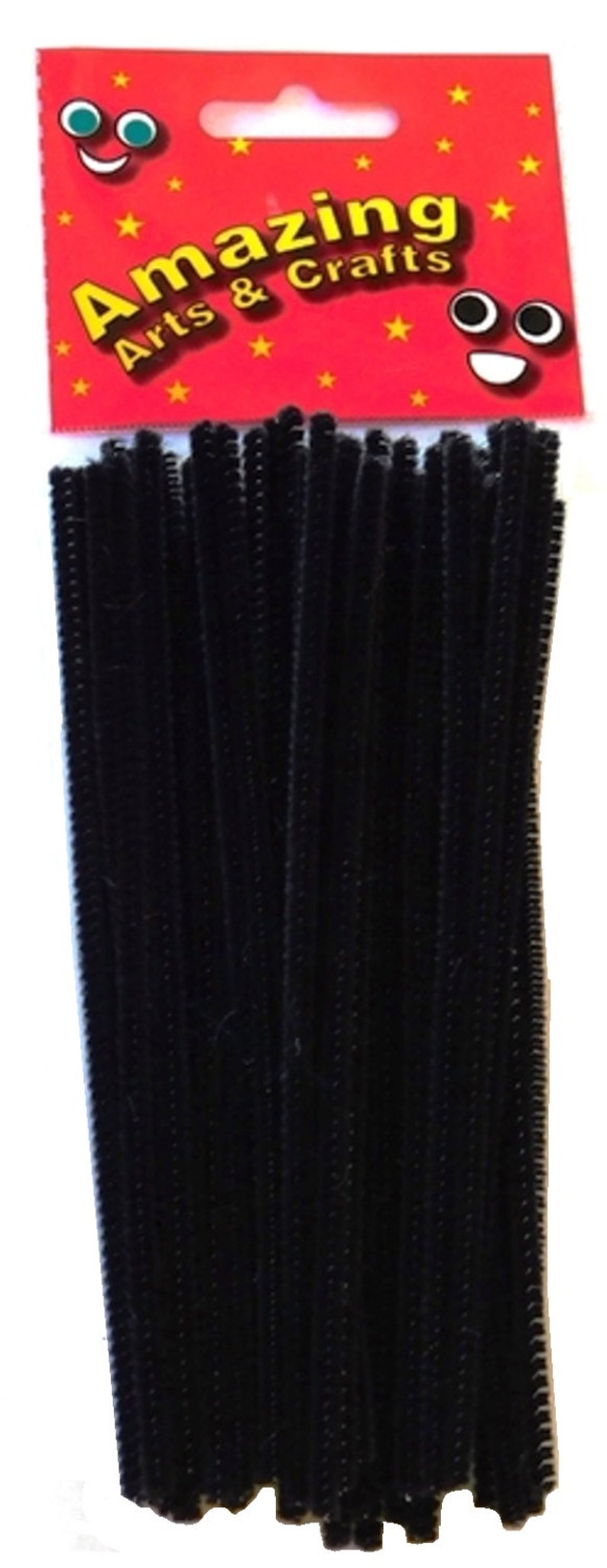 Black Pipe Cleaners, 150mm X 4mm, 50 Pieces Etsy UK