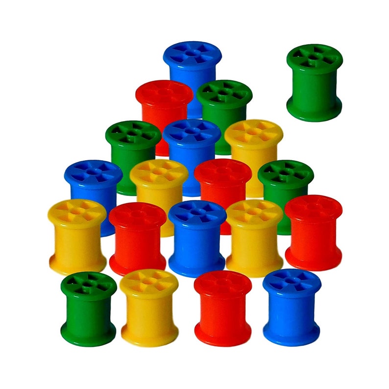 20 Plastic Cotton Reels With 2 x 1 meter Laces Etsy