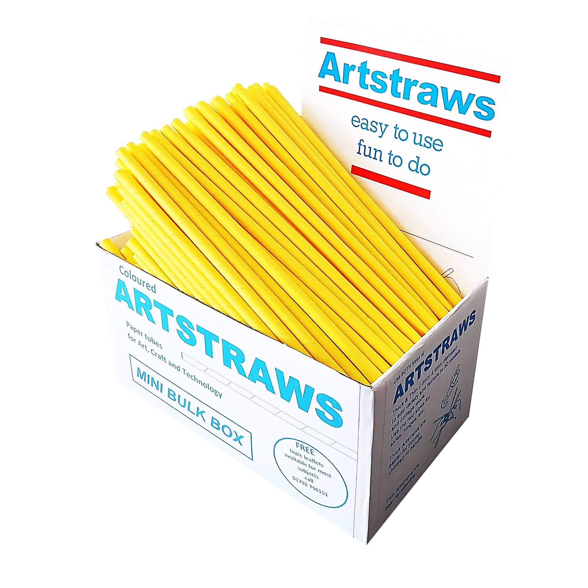 Artstraws Long Paper Straws Bulk Pack for Arts and Crafts 1,800 Pieces 