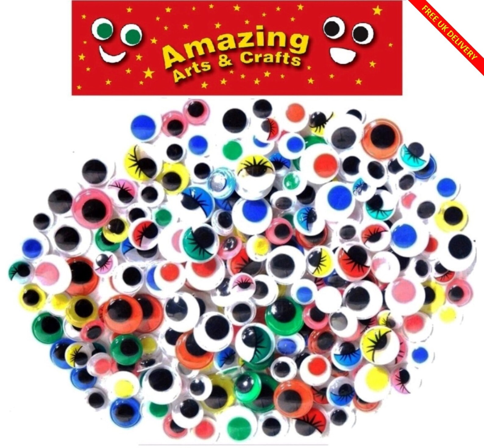 200 Wiggle Wiggly Googly Eyes Assorted Types and Sizes Etsy