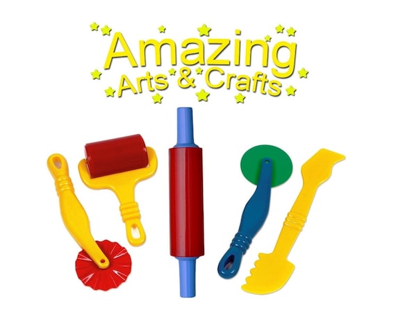 Play Dough Tools Set for Kids Set of 5 Pastry Clay Pizza Doh Toys 