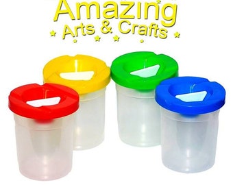 Non Spill Paint Pots Pack of 4