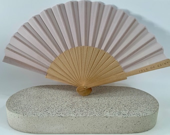 Wooden folding fan - 4 colours