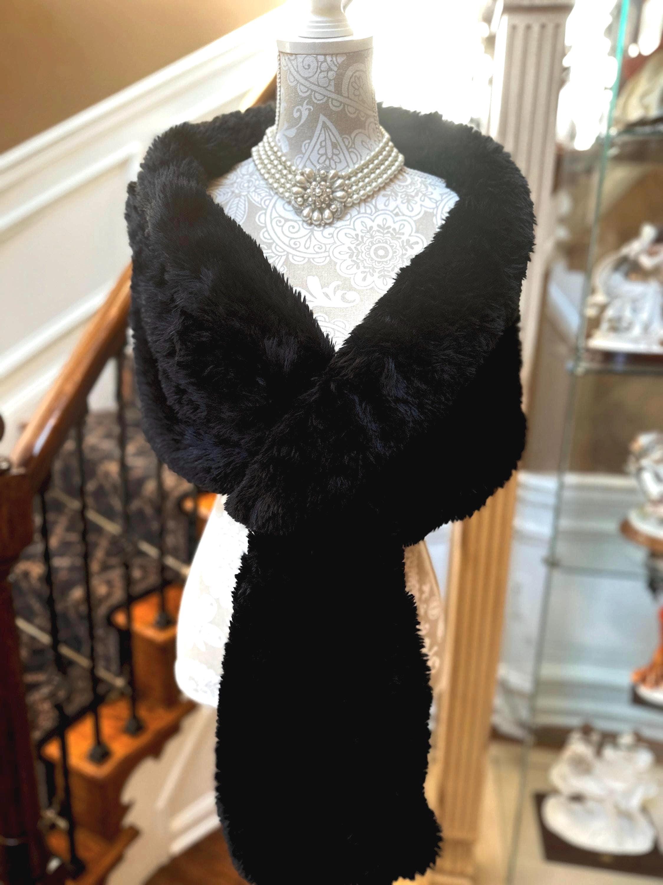 Faux Fur Pull Through Shawl main image 1