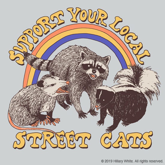 Street Cats T shirt Cool Funny Tee Shirt Gift Opossum Possum