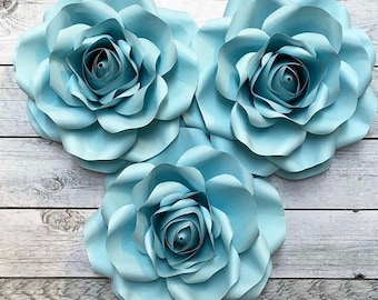 12" Paper Rose Template | DIY Flower Backdrop (SVG & PDF)