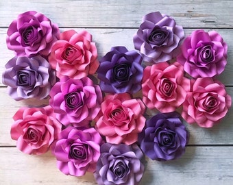 6" Paper Rose Template | DIY Flower Backdrop (SVG & PDF)