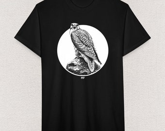 Gyrfalcon Falcon - Unisex T Shirt - By Mythical Forces