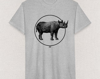 Rhinoceros  - Unisex T Shirt - By Mythical Forces