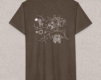Twin Peaks Owl Cave Map T-Shirt