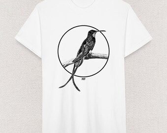 Hummingbird - Swallow-Tailed Hummingbird - Unisex T Shirt - By Mythical Forces
