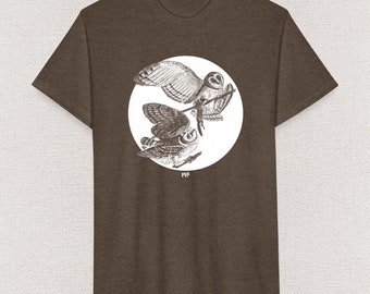 Barn Owls - Unisex T Shirt - By Mythical Forces