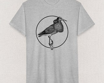 Ruff - Wading Bird - Unisex T Shirt - By Mythical Forces