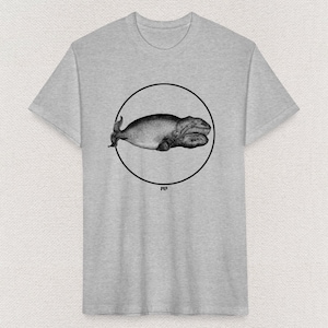 Whale, Whalebone Whale, Right Whale, Baleen Whale  - Unisex T Shirt - By Mythical Forces