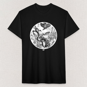 Birds Defending Nest- Unisex T Shirt - By Mythical Forces