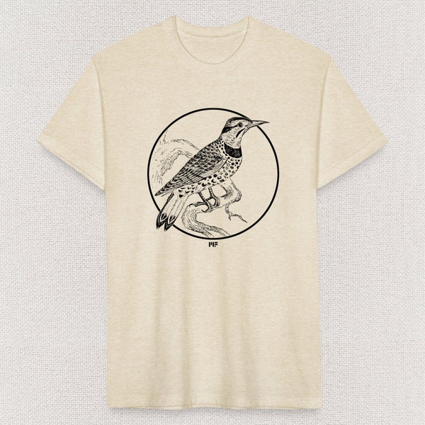 Specht - Noordelijke Flicker Bird - Unisex T-shirt - Door mythische krachten