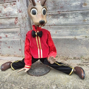 Dancing Mouse wood marionette puppet professional-Professional Puppet Art Doll Old Fashion Vintage Custom Unique Handmade Luxury Dolls made
