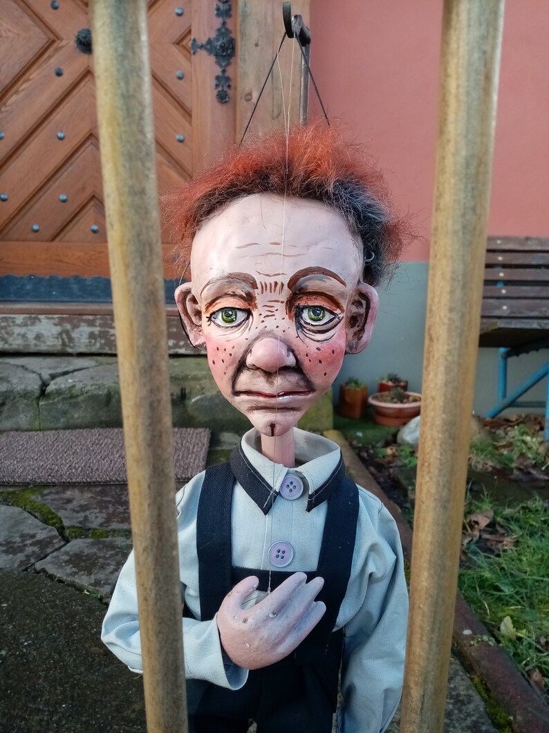 Puppet Professional Puppet Art Doll Old Fashion Etsy