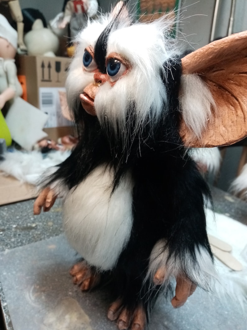Gremlins 1:1 Lifesize Mogwai Puppet Prop Display Collectible custom Horror stop motion Movie Pro Movie Gremlins the Doll summer discount image 3