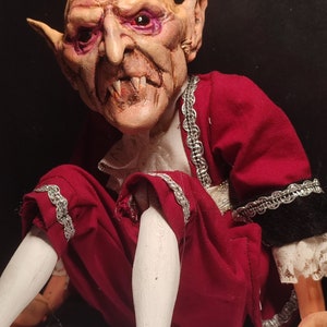 Marionette  monsters- 40 cm tall performace marionette Professional Puppet Art Doll Old Fashion Vintage Custom Unique Handmade Luxury Doll