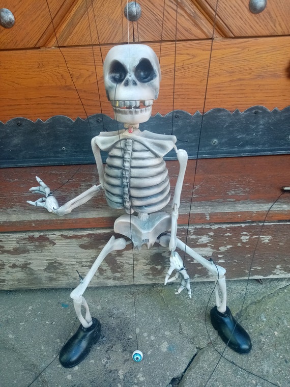 Skeleton (Glow In Dark), Ventriloquist Style Puppet, 65cm – TopToy Skeleton (Glow In Dark), Ventriloquist Style Puppet, 65cm – TopToy