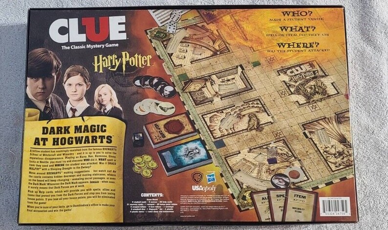 Clue Harry Potter Edition Hasbro 100 Complete Board Game Family Fun clue-harry-potter-edition-hasbro-100-complete-board-game-family-fun