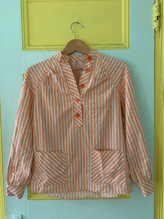 Sweet Striped Peaches and Cream Shirt