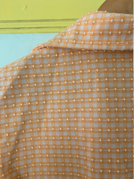 Textured Peach Button-down - image 5