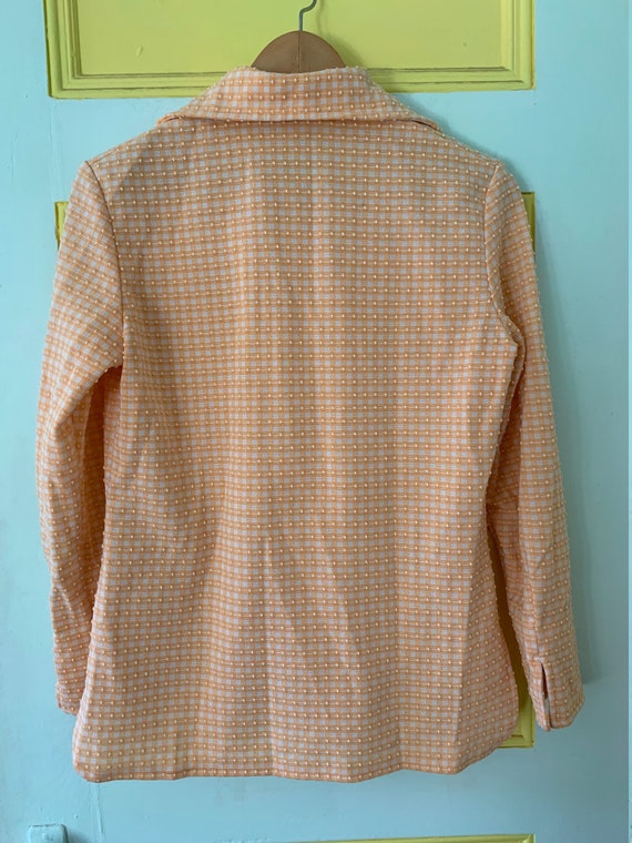 Textured Peach Button-down - image 4