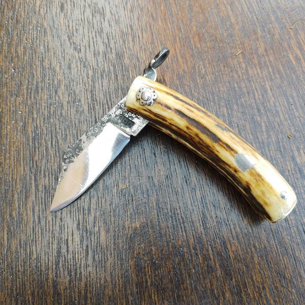 Red Folding Pocket Knife Etsy