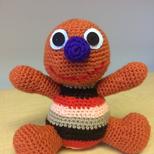 Baby David /Elmo&#39;s teddy bear/ Elmo&#39;s little friend/ Sesame Street/ unique doll/ muppet doll/ stuffed animal plushie/ hard to find toy