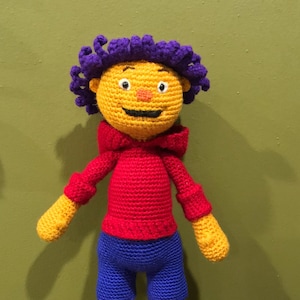 Sid the Science Kid, crochet doll, doll from PBS, science TV