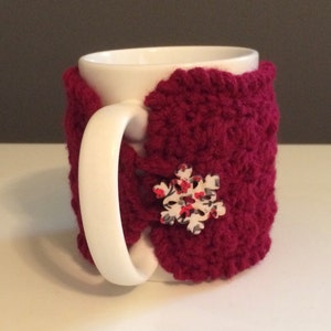 Crochet mug cozy, tea gift, coffee gift, office gift, crochet cup cozy, coffee cup sleeve, teachers gift, mug warmer