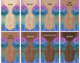 Skin tone swatch sampler