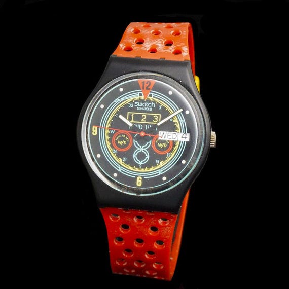 時計 Swatch navigator maxi 1987 Vintage Swatch 
