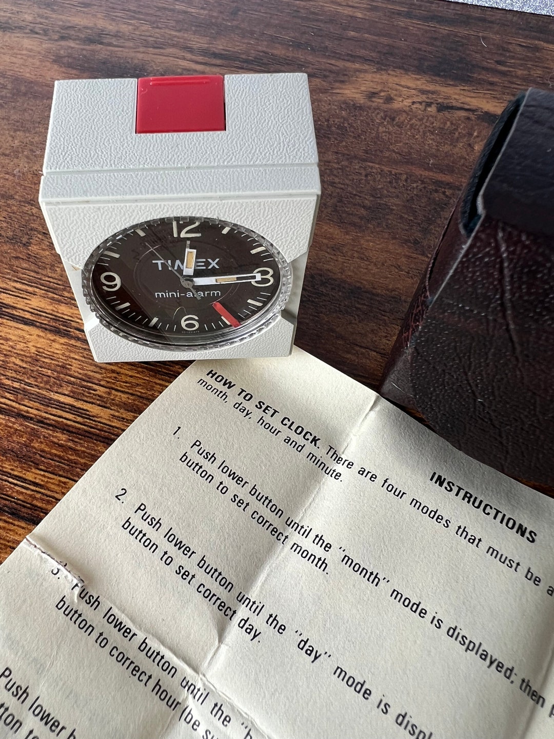 Vintage Timex Minialarm Clock Etsy