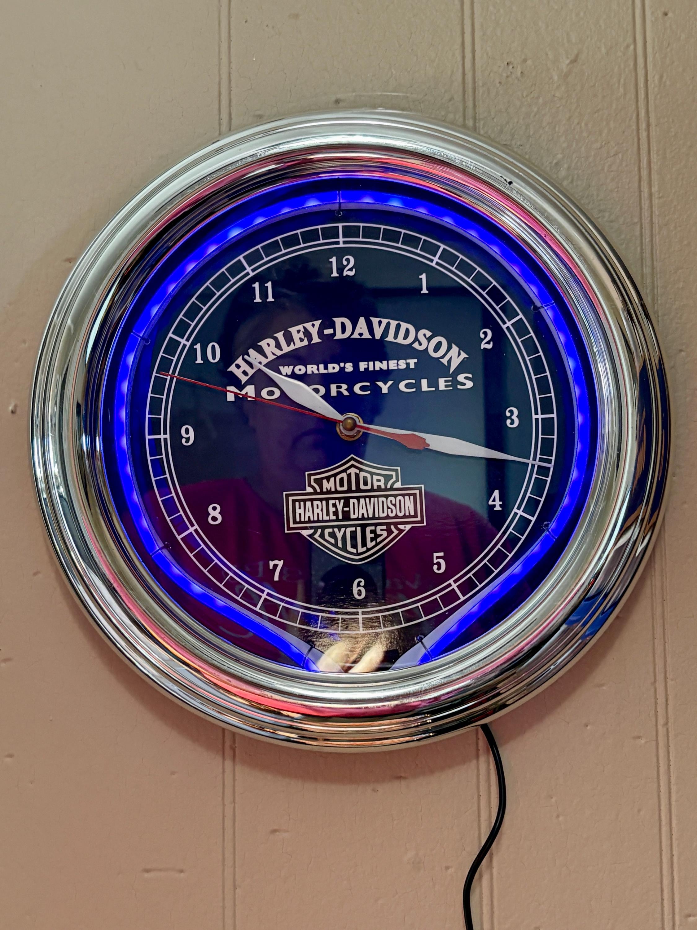 Vintage Harley Davidson Clock - Etsy