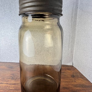 Forester Brown Glass Jar with lid