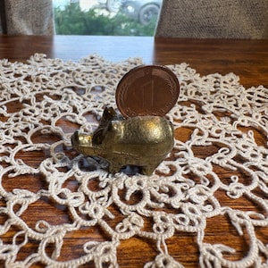 Vintage Brass Penny Bank Bank - Etsy