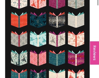 Fireglow Book Nerd Quilt Kit 54x66