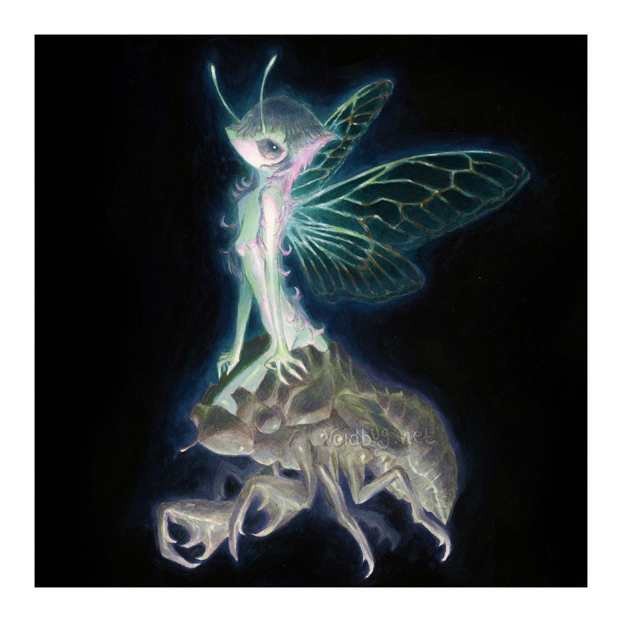 Eclosion | Fairy art | 9x9 inches |